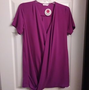 🎈PRICE DROP Lush Draped Front Purple Dress 